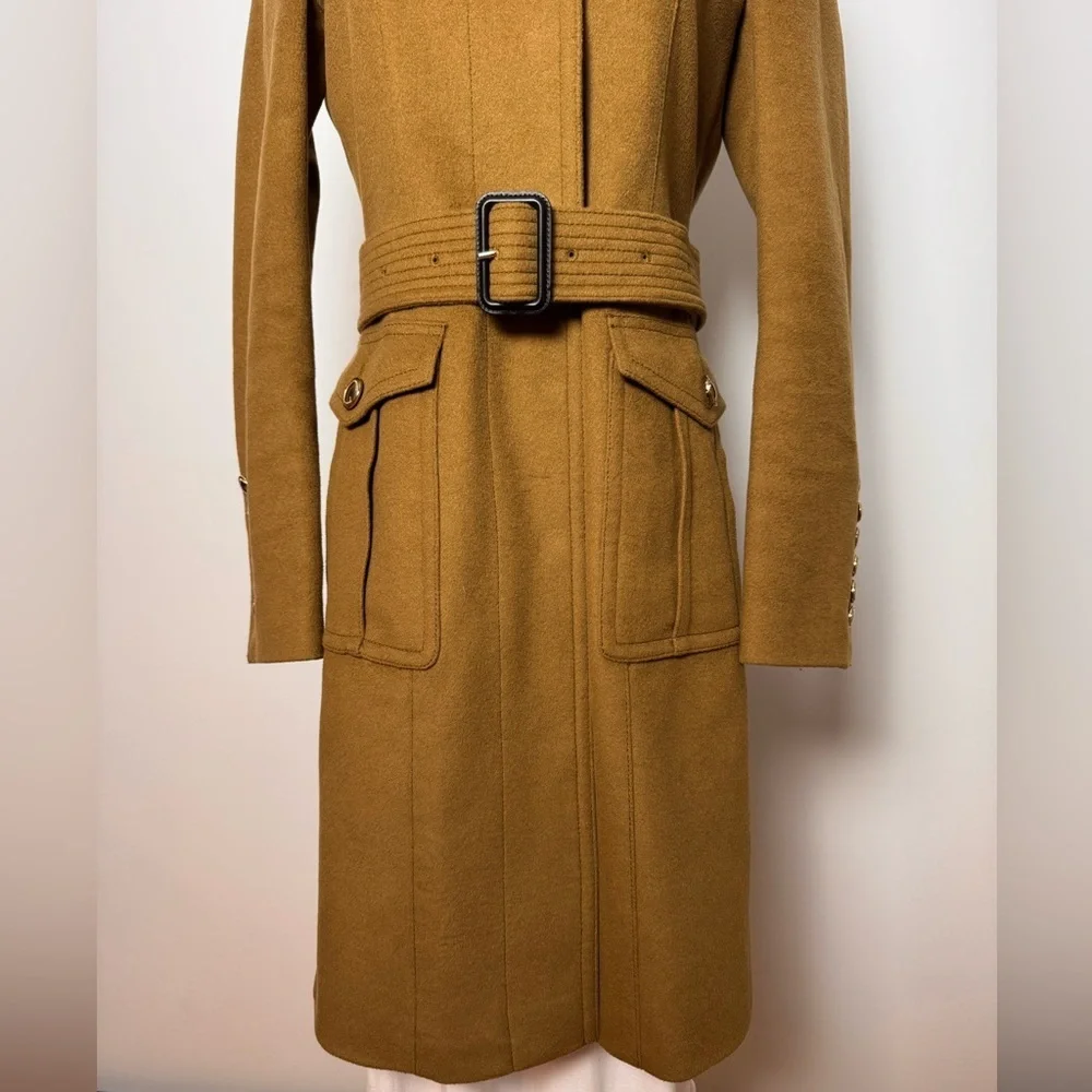 Burberry Wool Cashmere Military Coat Size 6